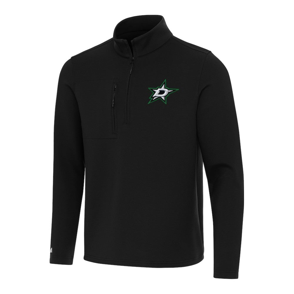 Dallas Stars Antigua Insider Quarter-Zip Top - Black | US 202235760
