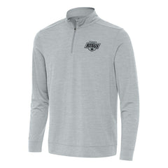 Los Angeles Kings Antigua Bright Quarter-Zip Top - Heather Gray | US 202235799