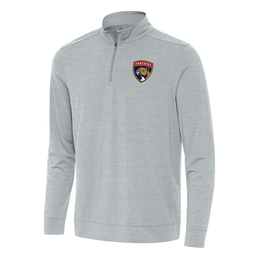 Florida Panthers Antigua Bright Quarter-Zip Top - Heather Gray | US 202235811