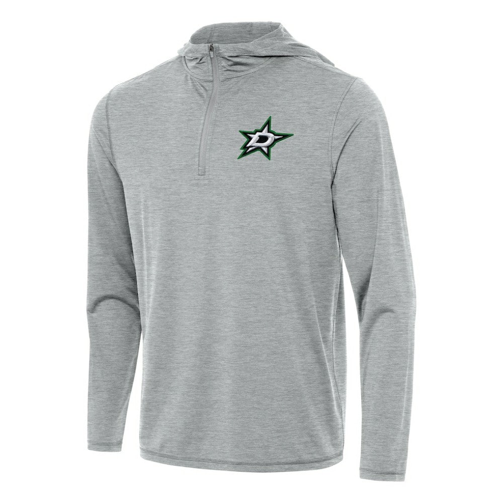 Dallas Stars Antigua Tidy Quarter-Zip Hoodie - Heather Gray | US 202235822