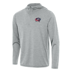 Columbus Blue Jackets Antigua Tidy Quarter-Zip Hoodie - Heather Gray | US 202235826