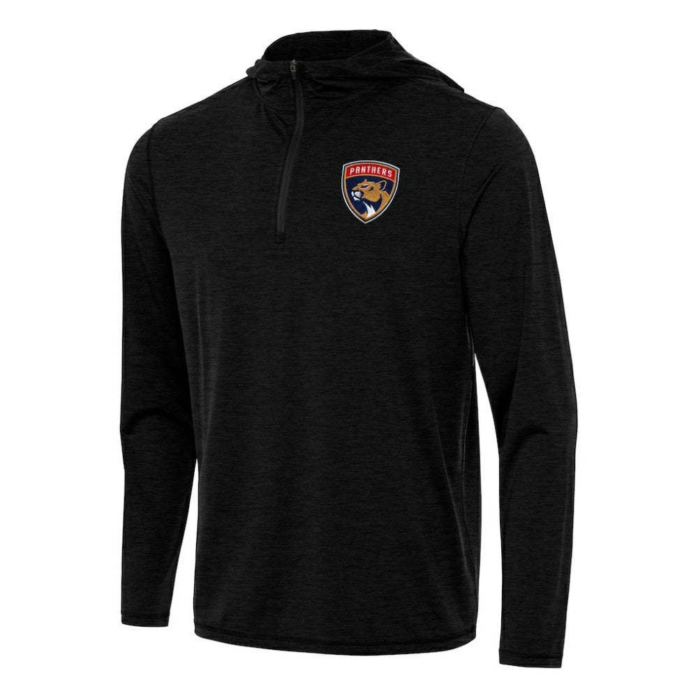 Florida Panthers Antigua Tidy Quarter-Zip Hoodie - Heather Black | US 202235828