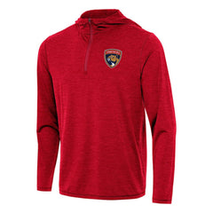 Florida Panthers Antigua Tidy Quarter-Zip Hoodie - Heather Red | US 202235829