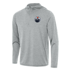 Edmonton Oilers Antigua Tidy Quarter-Zip Hoodie - Heather Gray | US 202235831