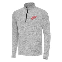 Detroit Red Wings Antigua Cause Quarter-Zip Top - Black | US 202235844