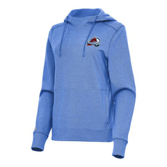 Colorado Avalanche Antigua Women's Justice Pullover Hoodie - Heather Royal | US 202235992