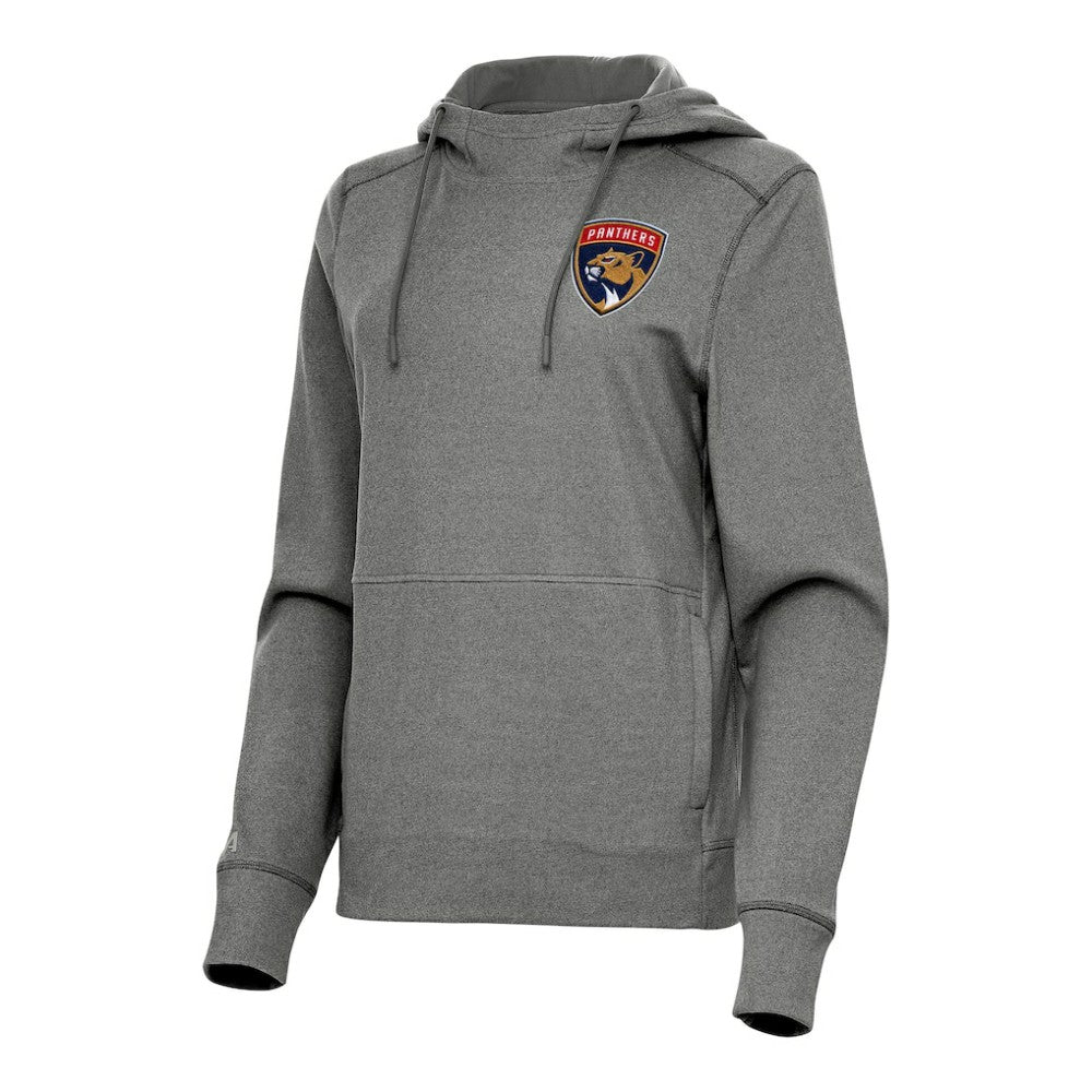 Florida Panthers Antigua Women's Justice Pullover Hoodie - Heather Black | US 202235996