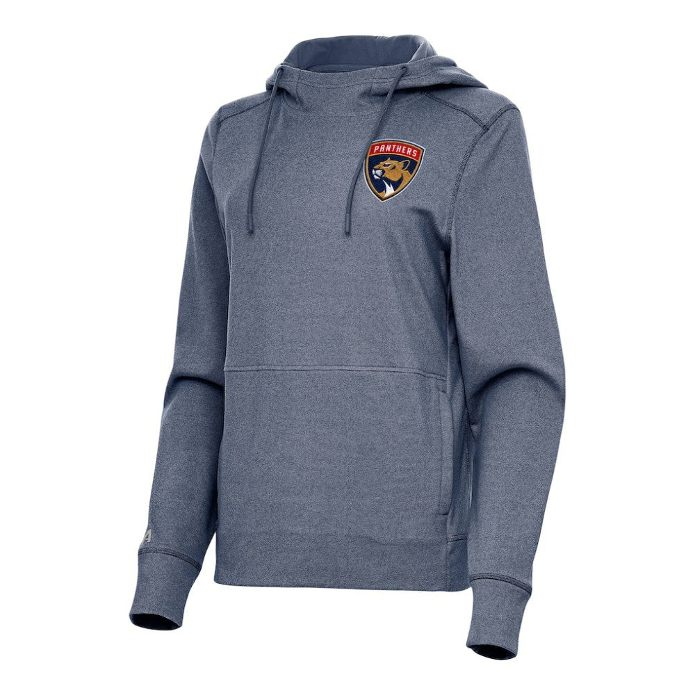Florida Panthers Antigua Women's Justice Pullover Hoodie - Heather Navy | US 202235998