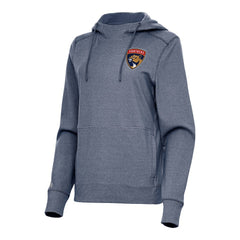 Florida Panthers Antigua Women's Justice Pullover Hoodie - Heather Navy | US 202235998