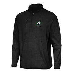 Dallas Stars Antigua Certain Quarter-Zip Tri-Blend Sweatshirt - Heather Black | US 202236168