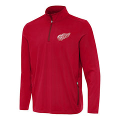 Detroit Red Wings Antigua Perilous Quarter-Zip Sweatshirt - Red | US 202236197
