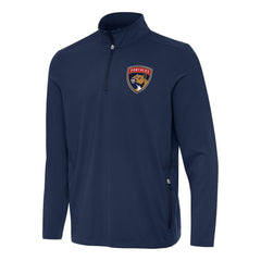 Florida Panthers Antigua Perilous Quarter-Zip Sweatshirt - Navy | US 202236202