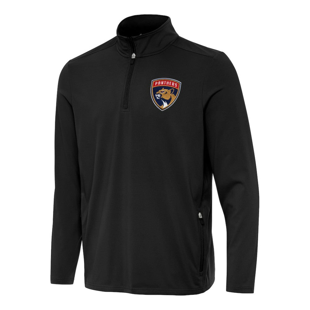 Florida Panthers Antigua Perilous Quarter-Zip Sweatshirt - Black | US 202236203