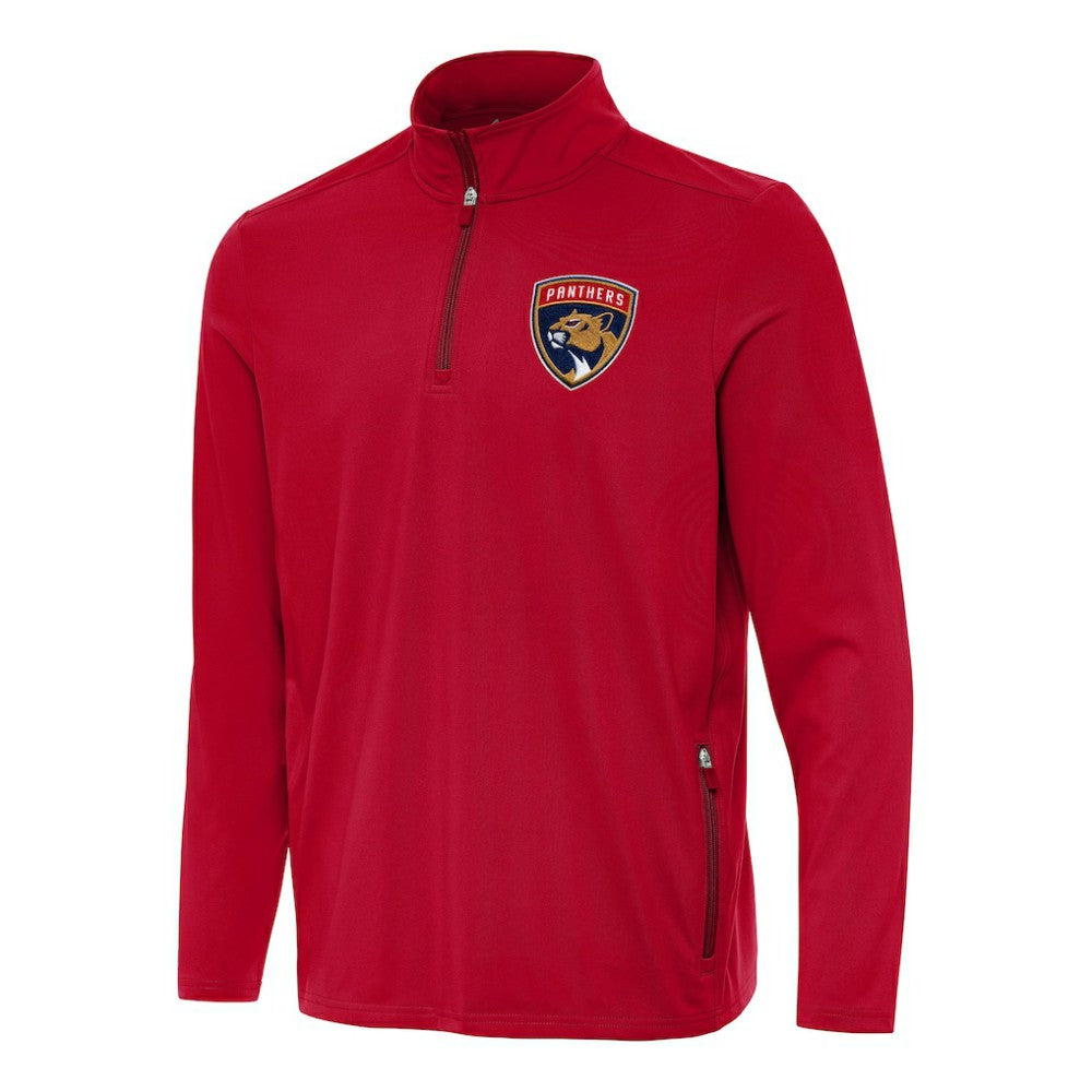 Florida Panthers Antigua Perilous Quarter-Zip Sweatshirt - Red | US 202236204