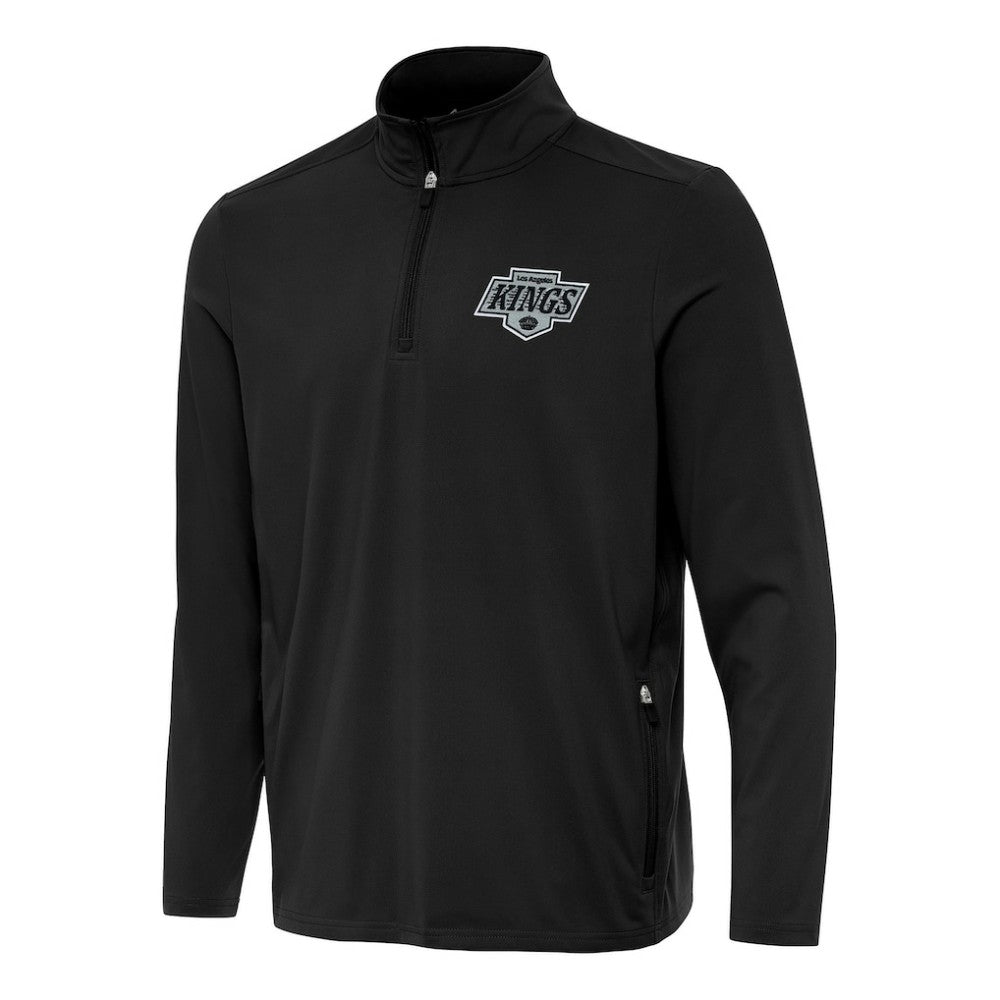 Los Angeles Kings Antigua Perilous Quarter-Zip Sweatshirt - Black | US 202236206