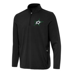 Dallas Stars Antigua Perilous Quarter-Zip Sweatshirt - Black | US 202236211
