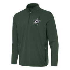 Dallas Stars Antigua Perilous Quarter-Zip Sweatshirt - Hunter Green | US 202236212