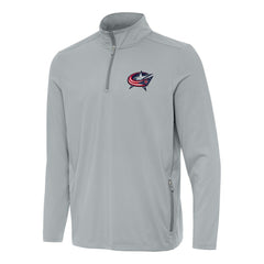 Columbus Blue Jackets Antigua Perilous Quarter-Zip Sweatshirt - Gray | US 202236214