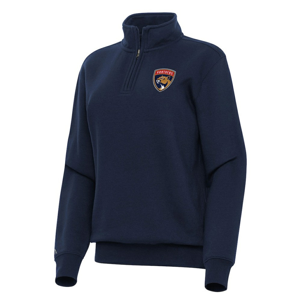 Florida Panthers Antigua Women's Victory Quarter-Zip Sweatshirt - Navy | US 202236274