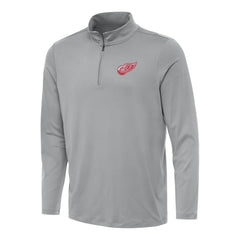 Detroit Red Wings Antigua Reprocess Quarter-Zip Top - Gray | US 202236316