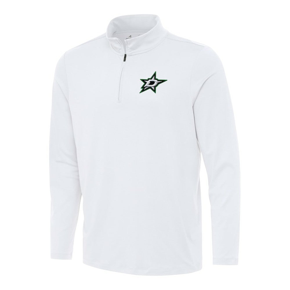 Dallas Stars Antigua Reprocess Quarter-Zip Top - White | US 202236336