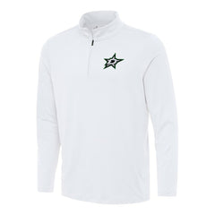 Dallas Stars Antigua Reprocess Quarter-Zip Top - White | US 202236336