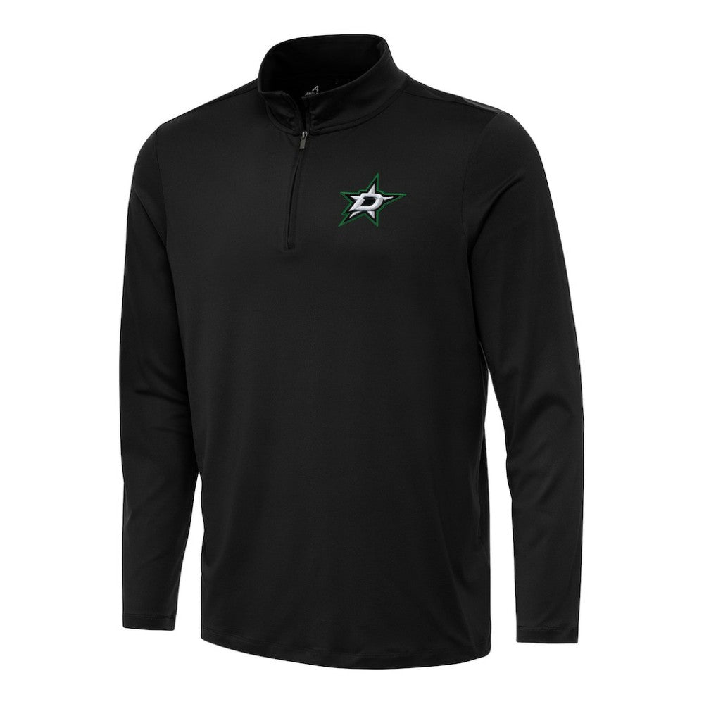 Dallas Stars Antigua Reprocess Quarter-Zip Top - Black | US 202236337