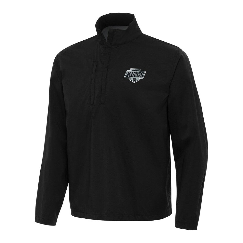 Los Angeles Kings Antigua Brisk Quarter-Zip Windbreaker - Black | US 202236477