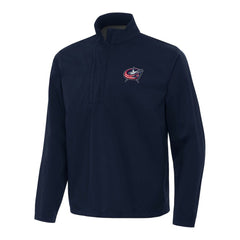 Columbus Blue Jackets Antigua Brisk Quarter-Zip Windbreaker - Navy | US 202236479