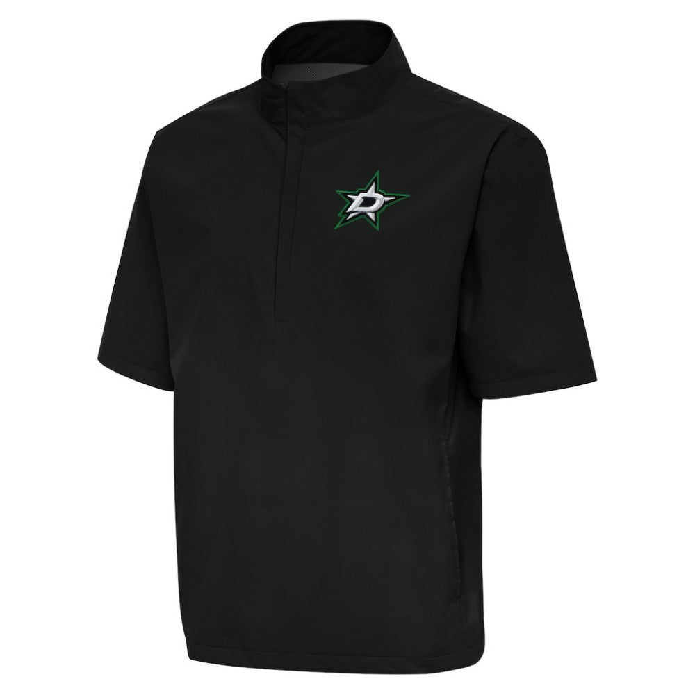 Dallas Stars Antigua Brisk Quarter-Zip Windbreaker - Black | US 202236521