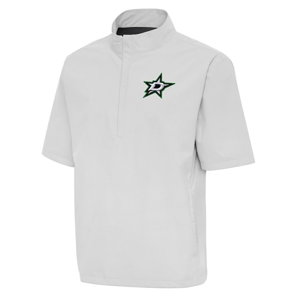 Dallas Stars Antigua Brisk Quarter-Zip Windbreaker - Heather Gray | US 202236522