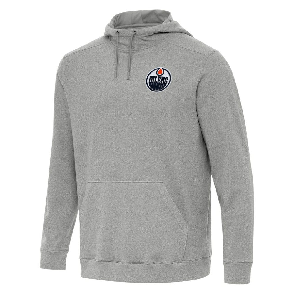 Edmonton Oilers Antigua Cloud Pullover Hoodie - Heather Gray | US 202236574
