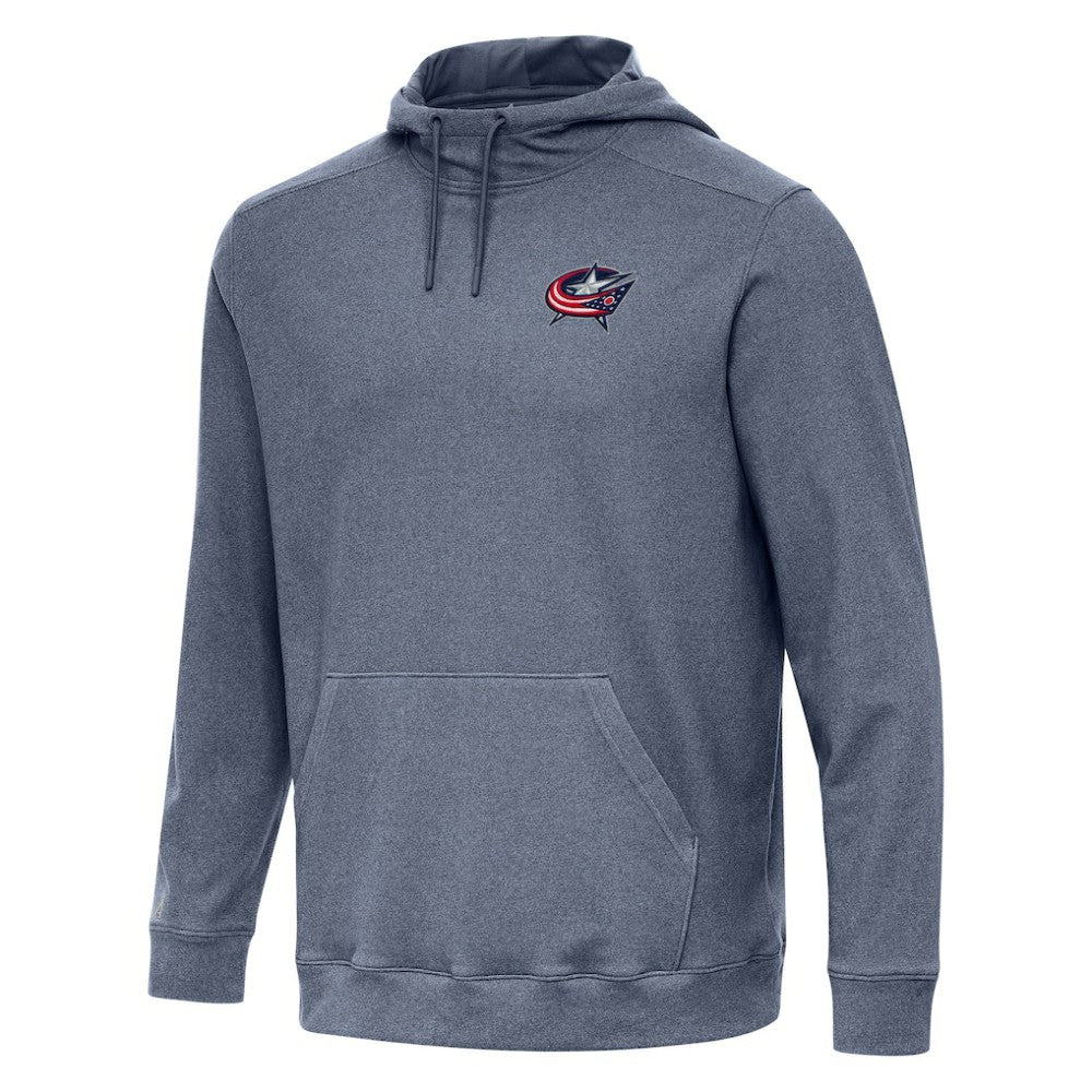 Columbus Blue Jackets Antigua Cloud Pullover Hoodie - Heather Navy | US 202236594