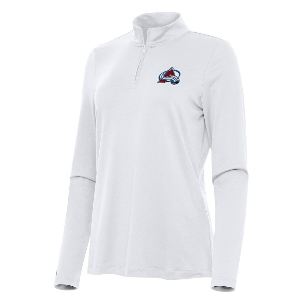 Colorado Avalanche Antigua Women's Reprocess Quarter-Zip Top - White | US 202236665