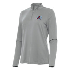 Colorado Avalanche Antigua Women's Reprocess Quarter-Zip Top - Gray | US 202236671