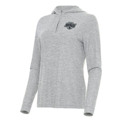 Los Angeles Kings Antigua Women's Daybreak Quarter-Zip Hoodie - Heather Gray | US 202236701