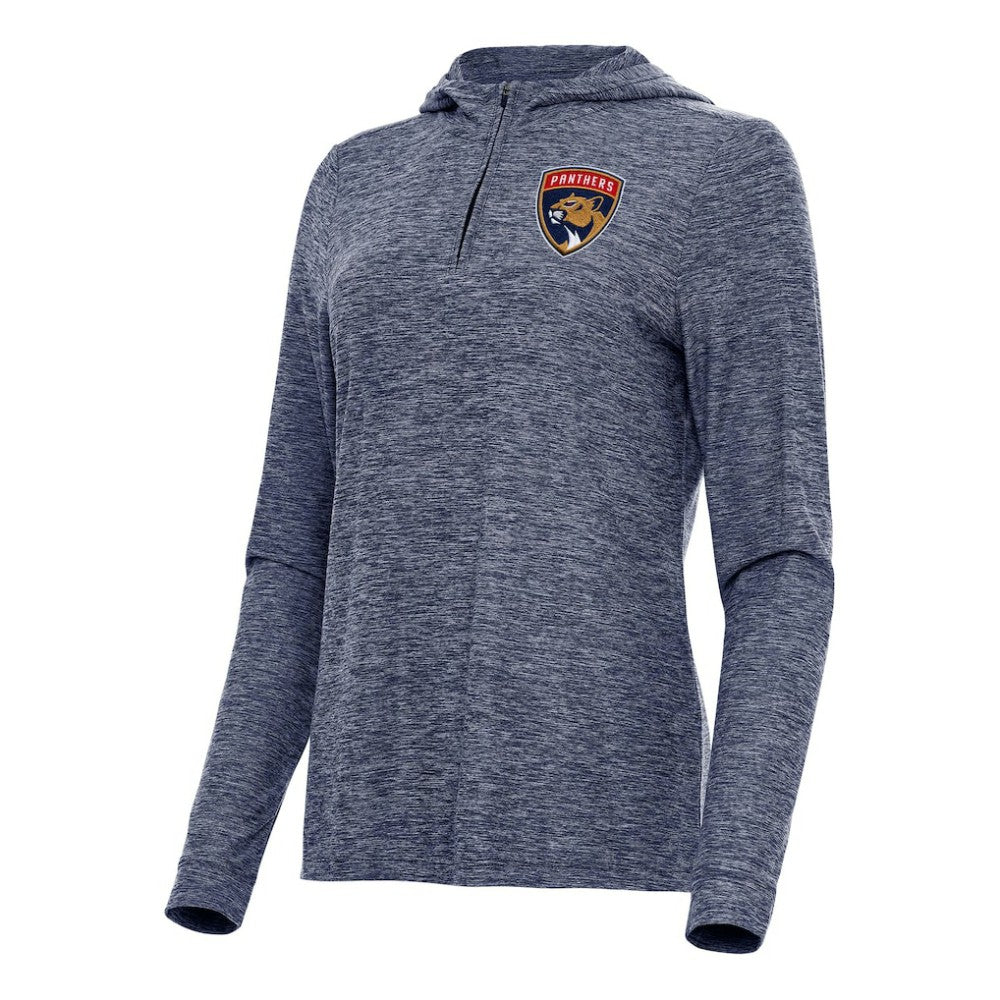 Florida Panthers Antigua Women's Daybreak Quarter-Zip Hoodie - Heather Navy | US 202236717