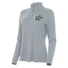 Dallas Stars Antigua Women's Intent Quarter-Zip Top - Gray | US 202236836