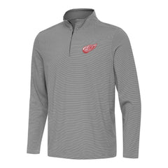 Detroit Red Wings Antigua Twine Quarter-Zip Top - Black | US 202236910