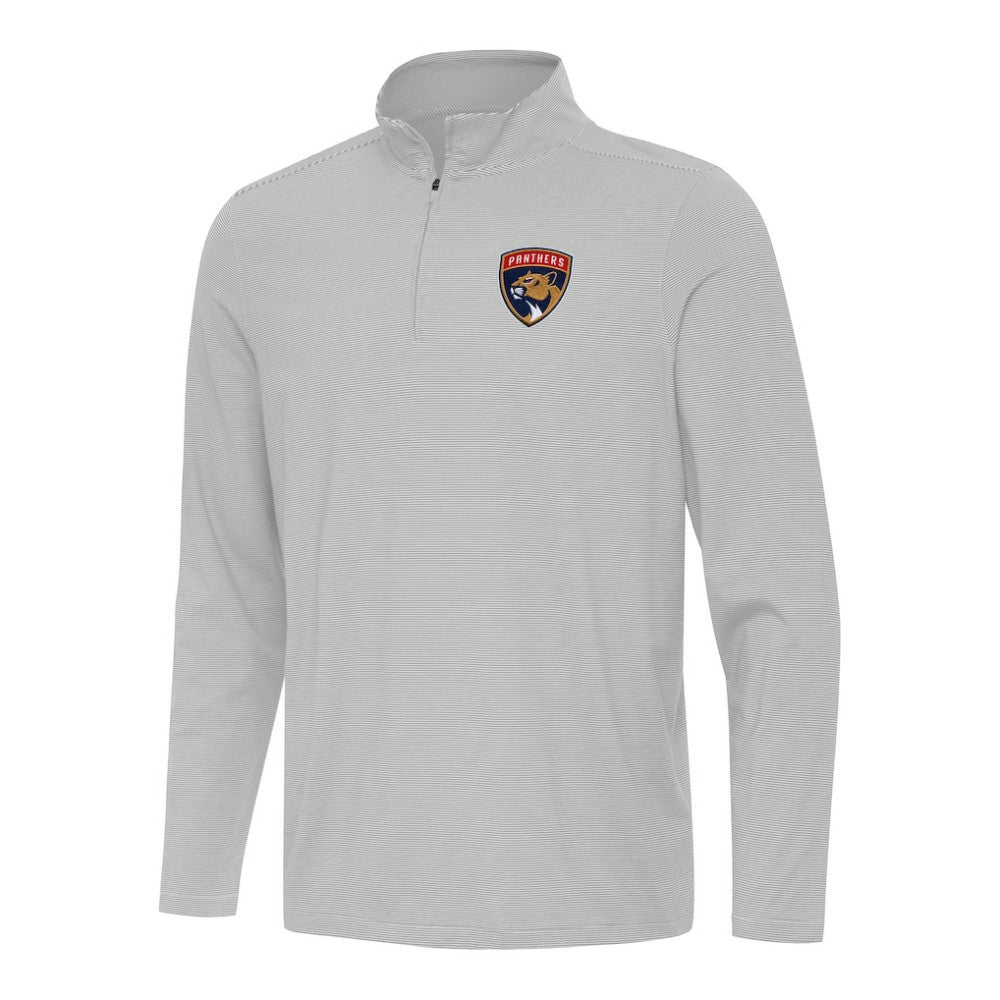 Florida Panthers Antigua Twine Quarter-Zip Top - Gray | US 202236919