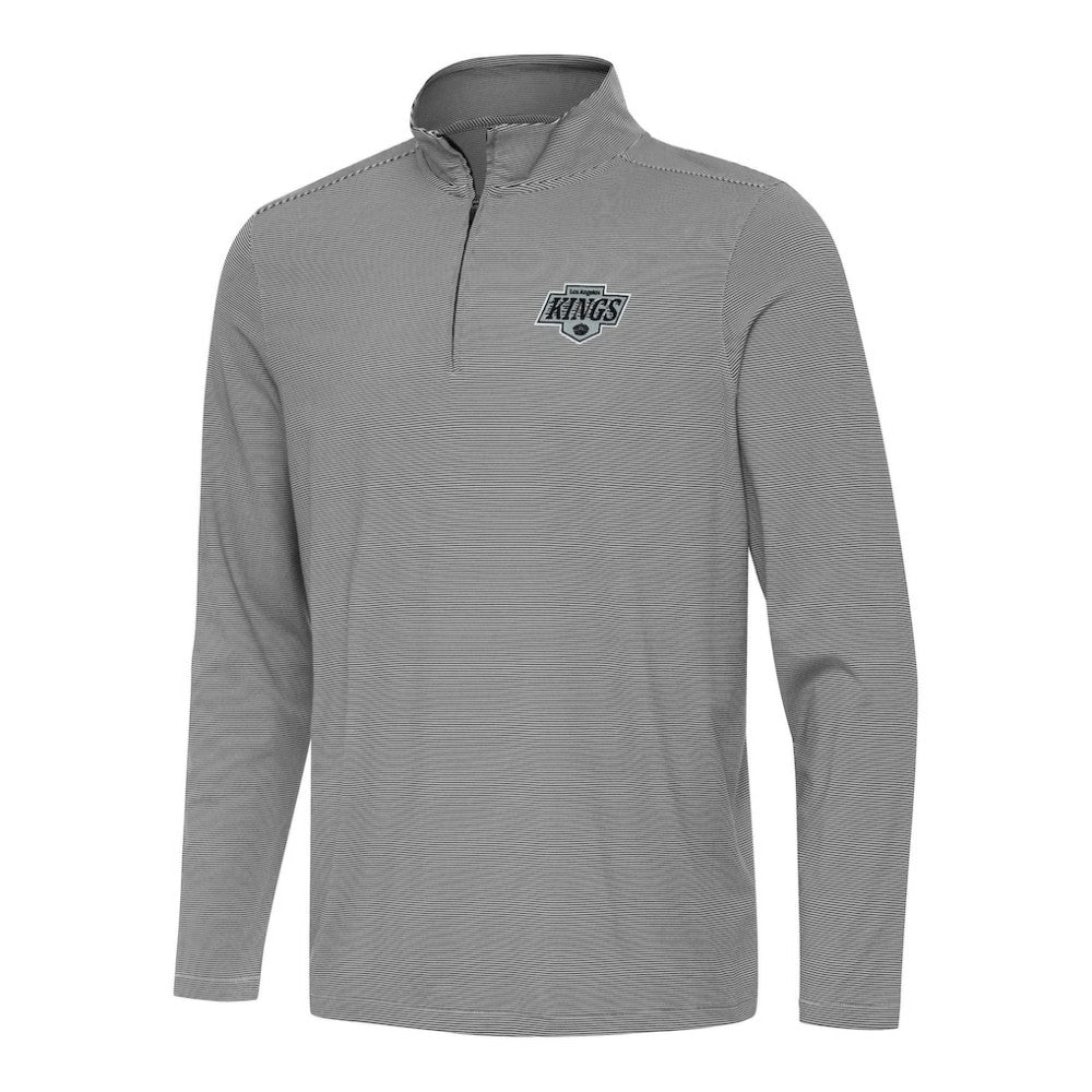 Los Angeles Kings Antigua Twine Quarter-Zip Top - Black | US 202236921