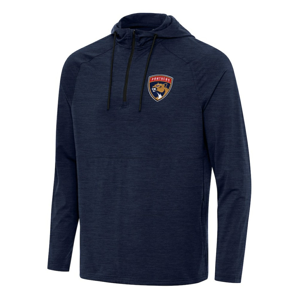 Florida Panthers Antigua Spikes Quarter-Zip Hoodie - Heather Navy | US 202237062