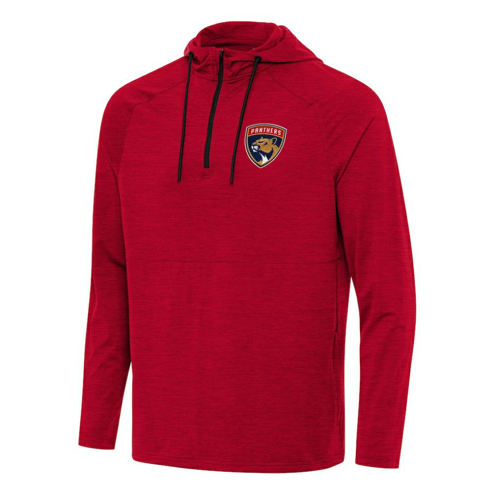 Florida Panthers Antigua Spikes Quarter-Zip Hoodie - Heather Red | US 202237063