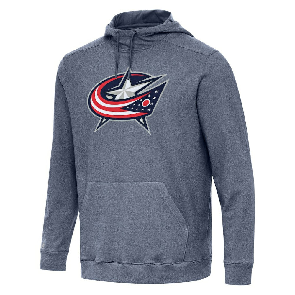 Columbus Blue Jackets Antigua Cloud Pullover Hoodie - Heather Navy | US 202237195