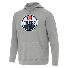 Edmonton Oilers Antigua Cloud Pullover Hoodie - Heather Gray | US 202237208