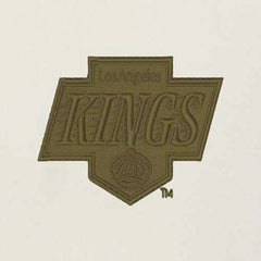 Los Angeles Kings Antigua Intrepid Sand Raglan Long Sleeve Hoodie T-Shirt - Cream/Olive | US 202253443
