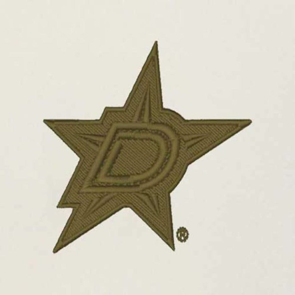 Dallas Stars Antigua Intrepid Sand Raglan Long Sleeve Hoodie T-Shirt - Cream/Olive | US 202253464