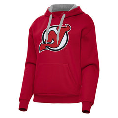New Jersey Devils Antigua Women's Victory Pullover Hoodie - Red | US 202253481