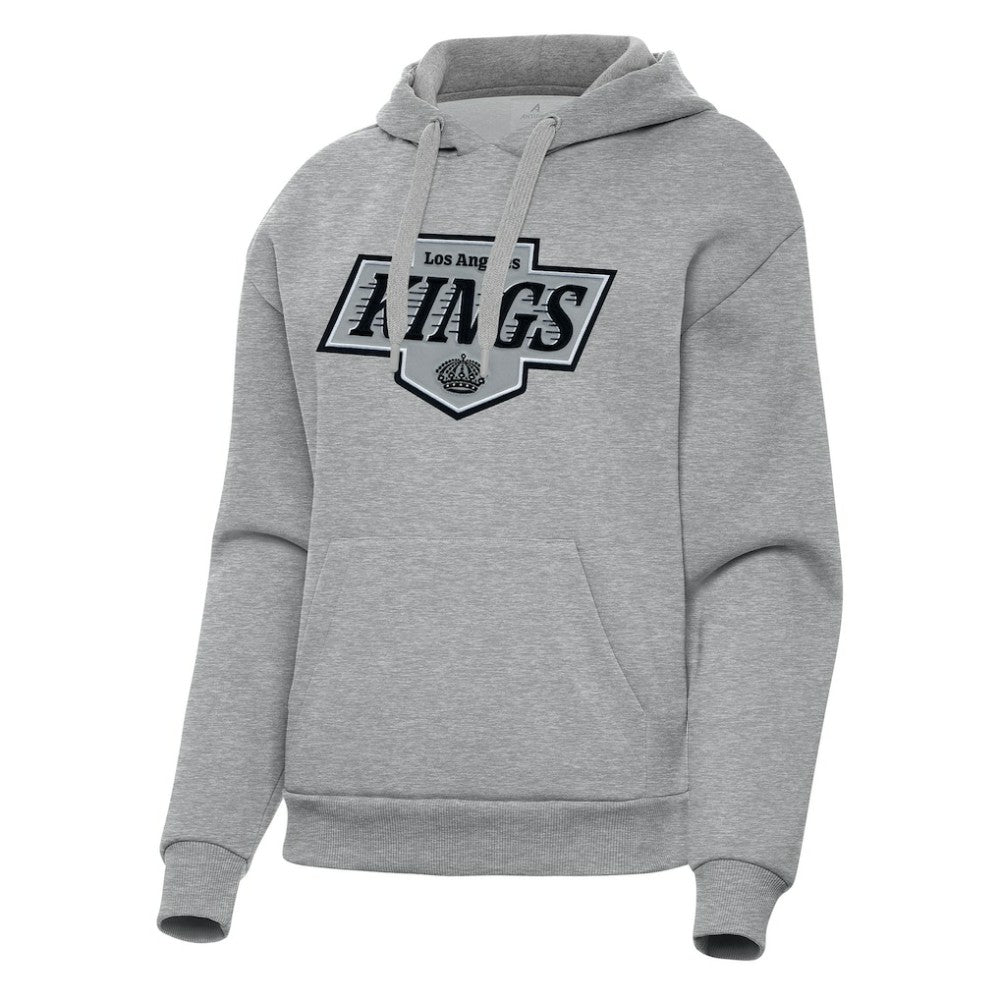 Los Angeles Kings Antigua Women's Victory Pullover Hoodie - Heather Gray | US 202253497