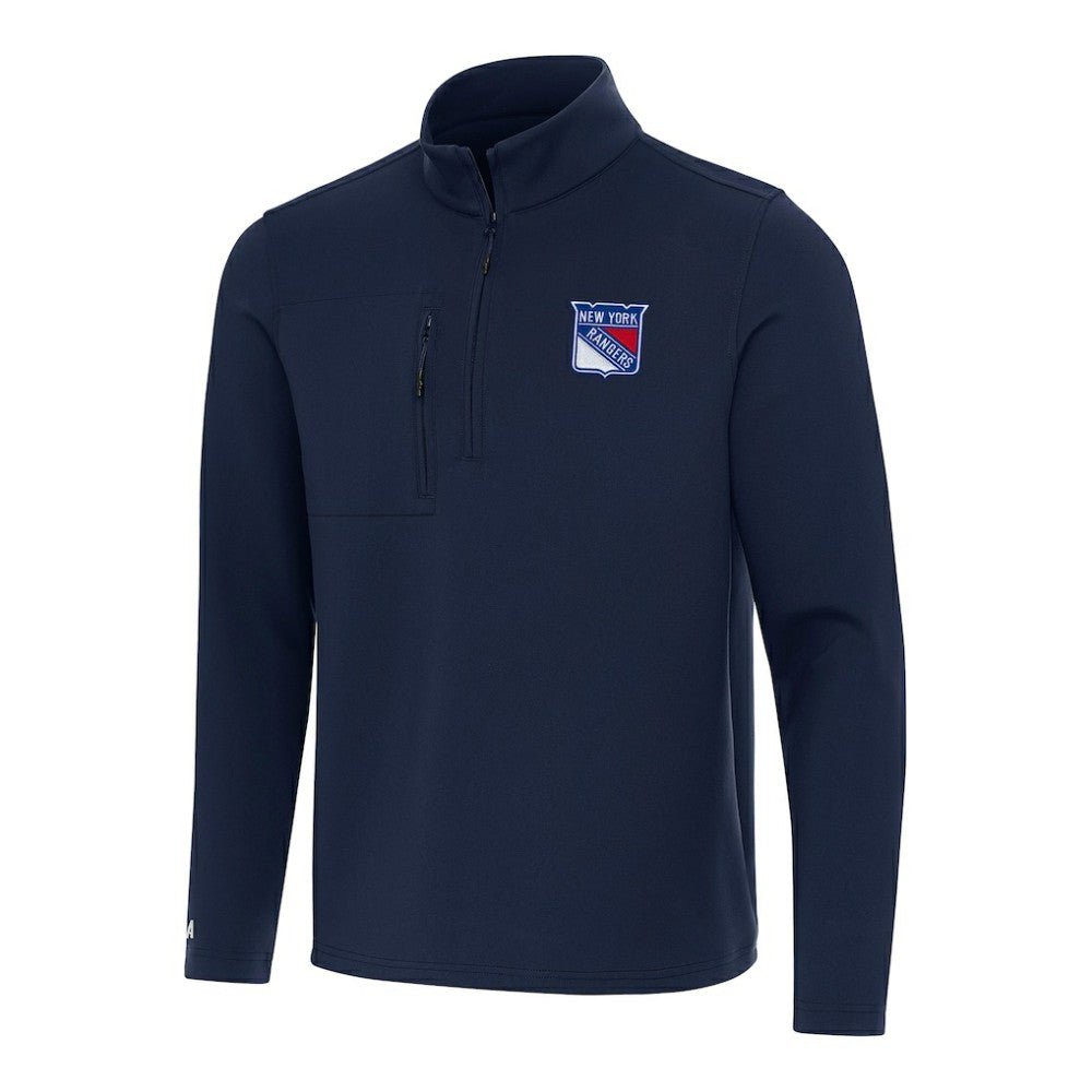 New York Rangers Antigua Insider Quarter-Zip Top - Navy | US 202253642